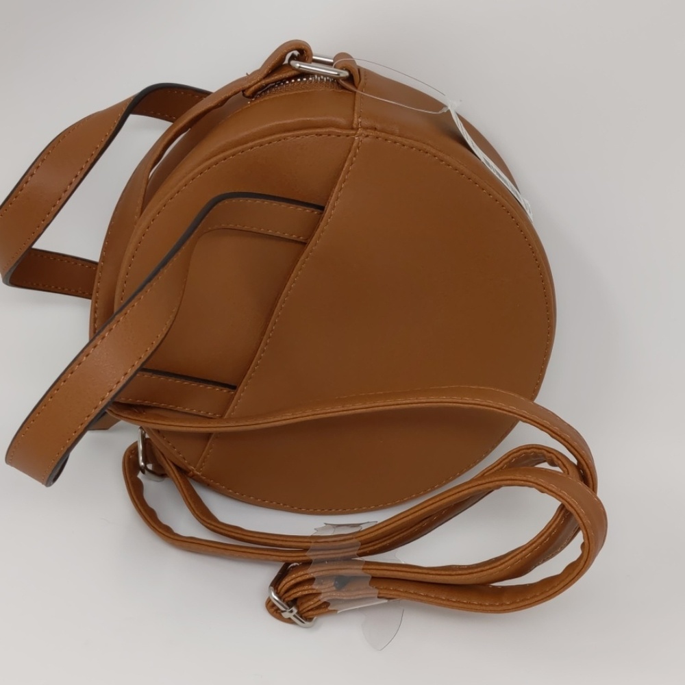 Cute circle shaped purse handbag adjustable strap